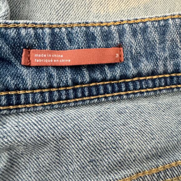 Anthropologie Pilcro Boyfriend Jeans Womens 29 Straight Leg Boho Grunge Stretch - Picture 5 of 16